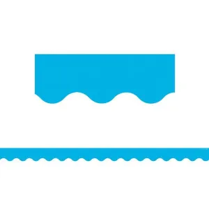 (12 Pk) Aqua Scalloped Border Trim