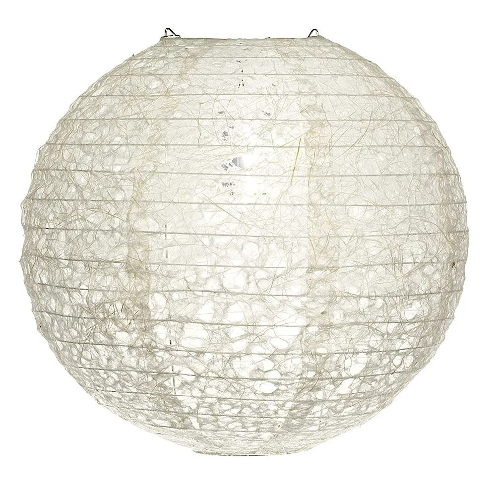 12" Designer Japanese Ogura Lace Fibrous Web Paper Lantern Shade, Hanging Decoration