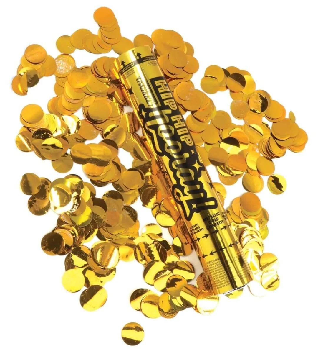 12" Gold Confetti Celebration Cannon (1 each)