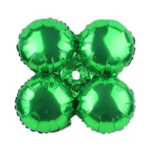 17" Green Quad Mylar Balloon