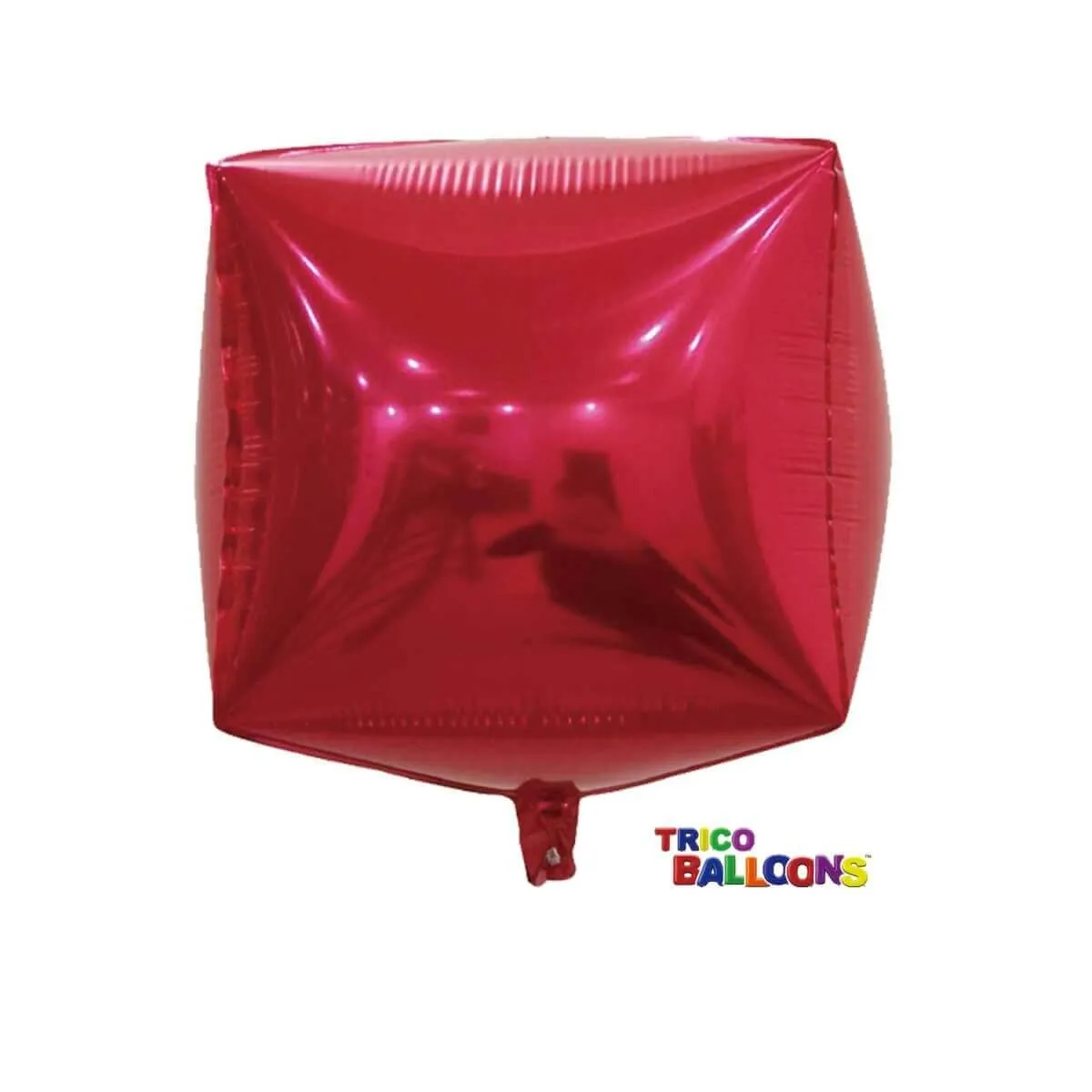 24" Square 4D Mylar Balloon - Red