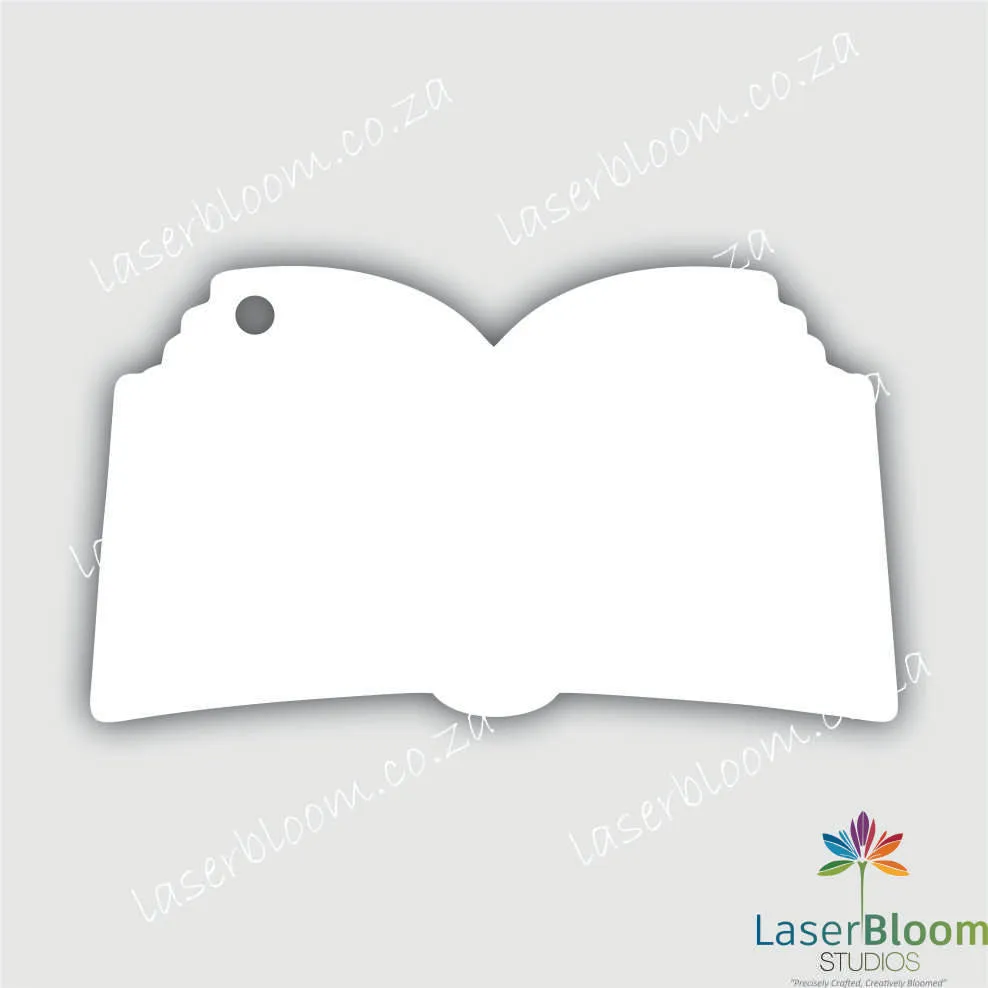 Acrylic Blank Open Book - Select Your Thickness (1.5mm, 2mm, 3mm)