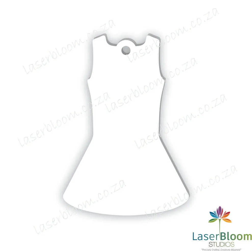 Acrylic Blank Sport/Netball Dress- Select Your Thickness (1.5mm, 2mm, 3mm)