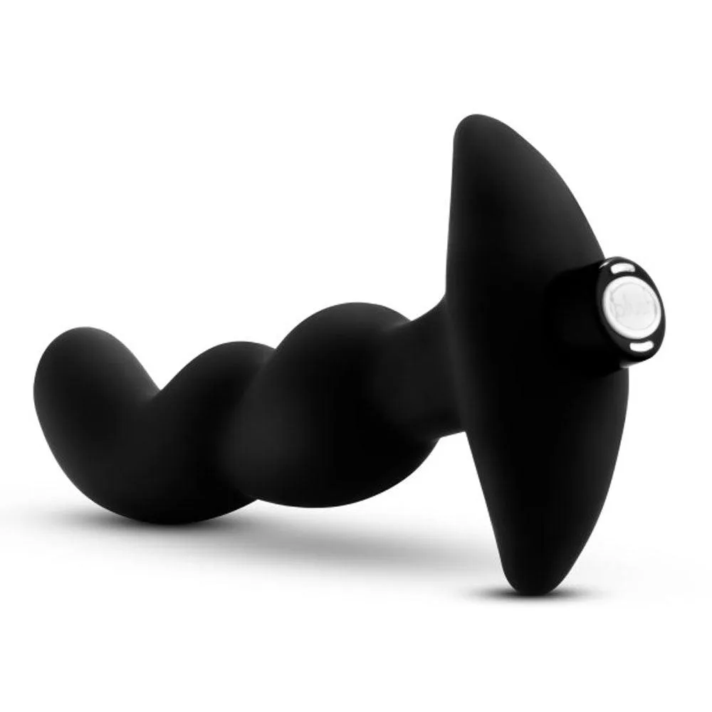 Anal Adventures- Platinum - Silicone Vibrating  Prostate Massager 03- Black