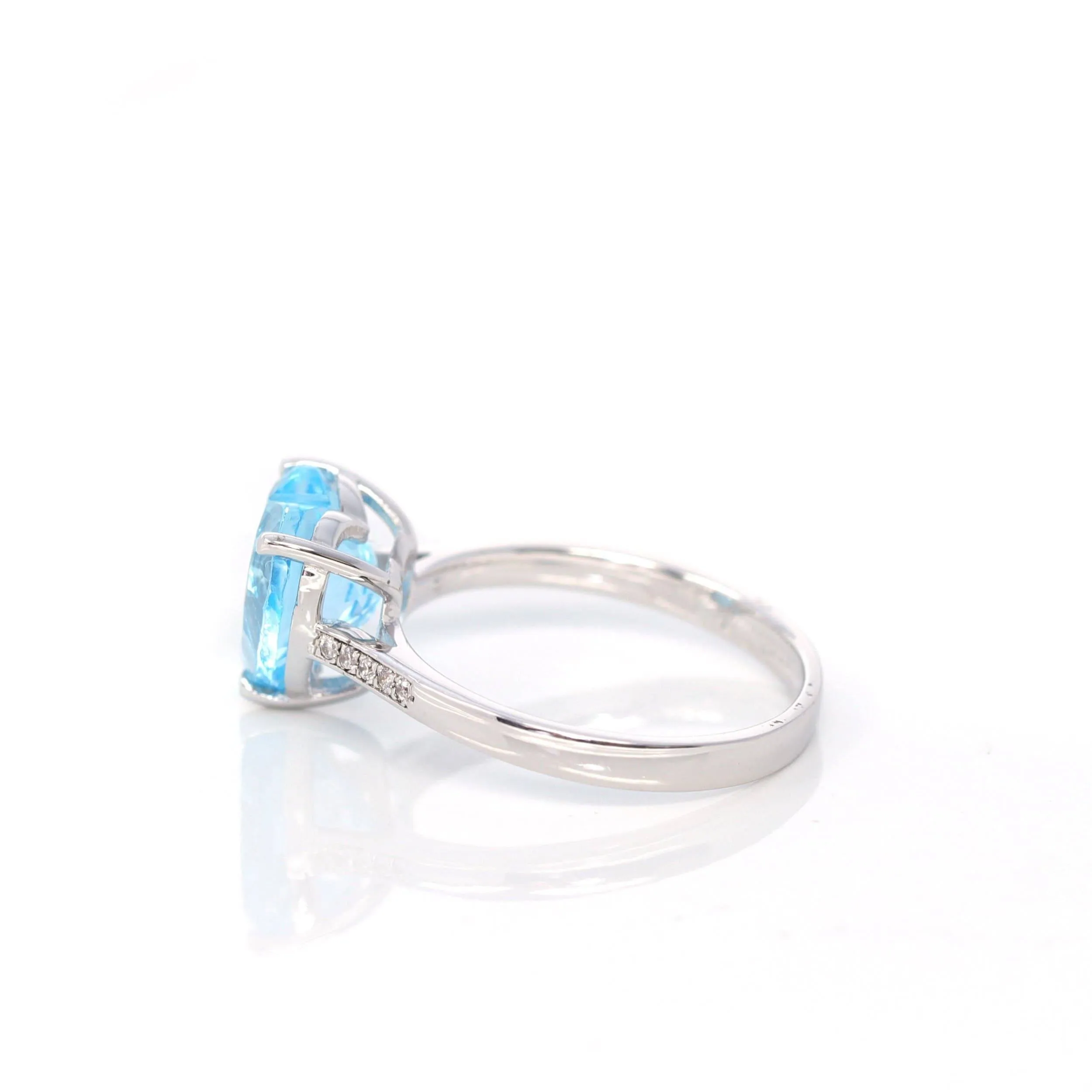 Baikalla? Sterling Silver Sky Blue Topaz Love Heart Ring