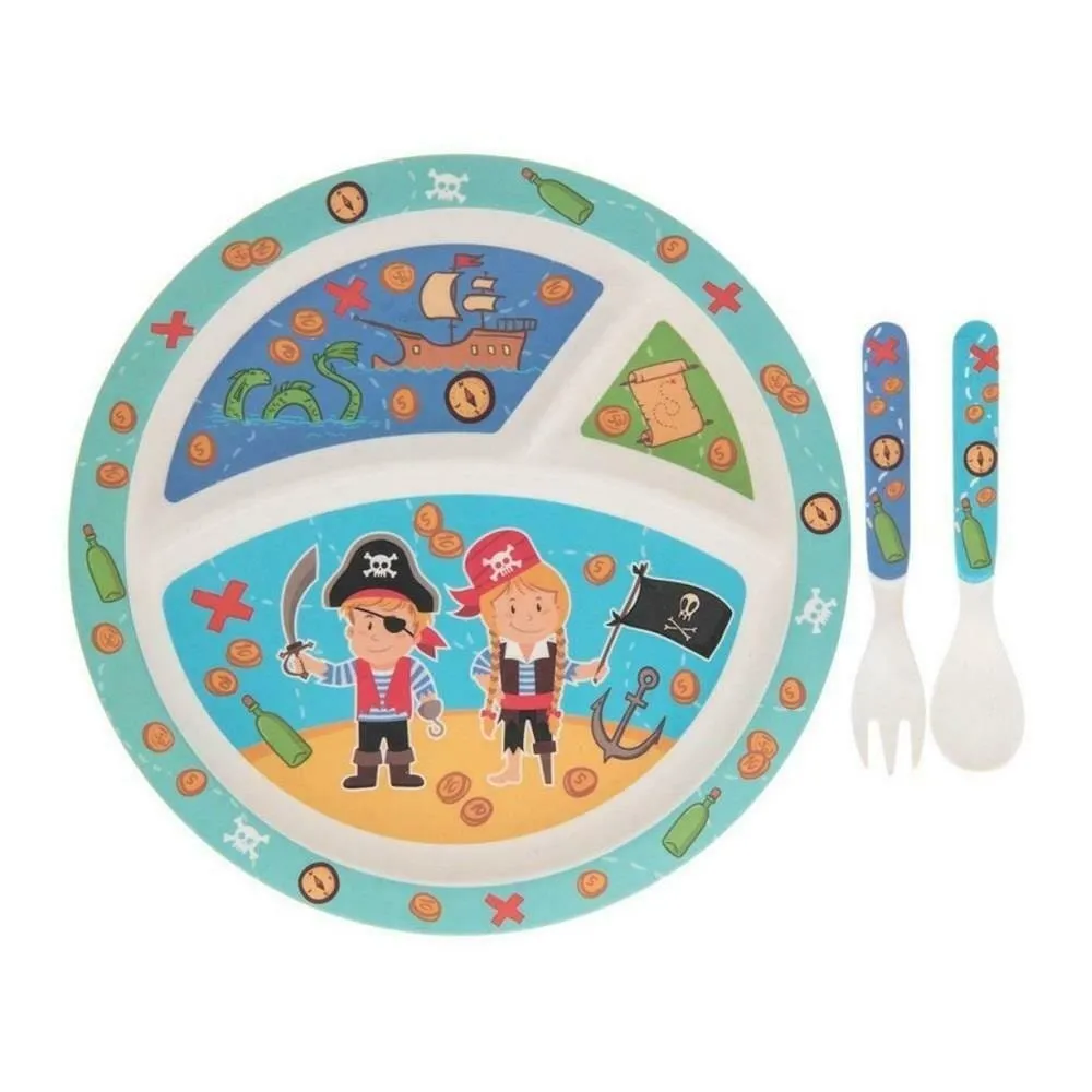 Bamboo Eco Eating Set - Pirate