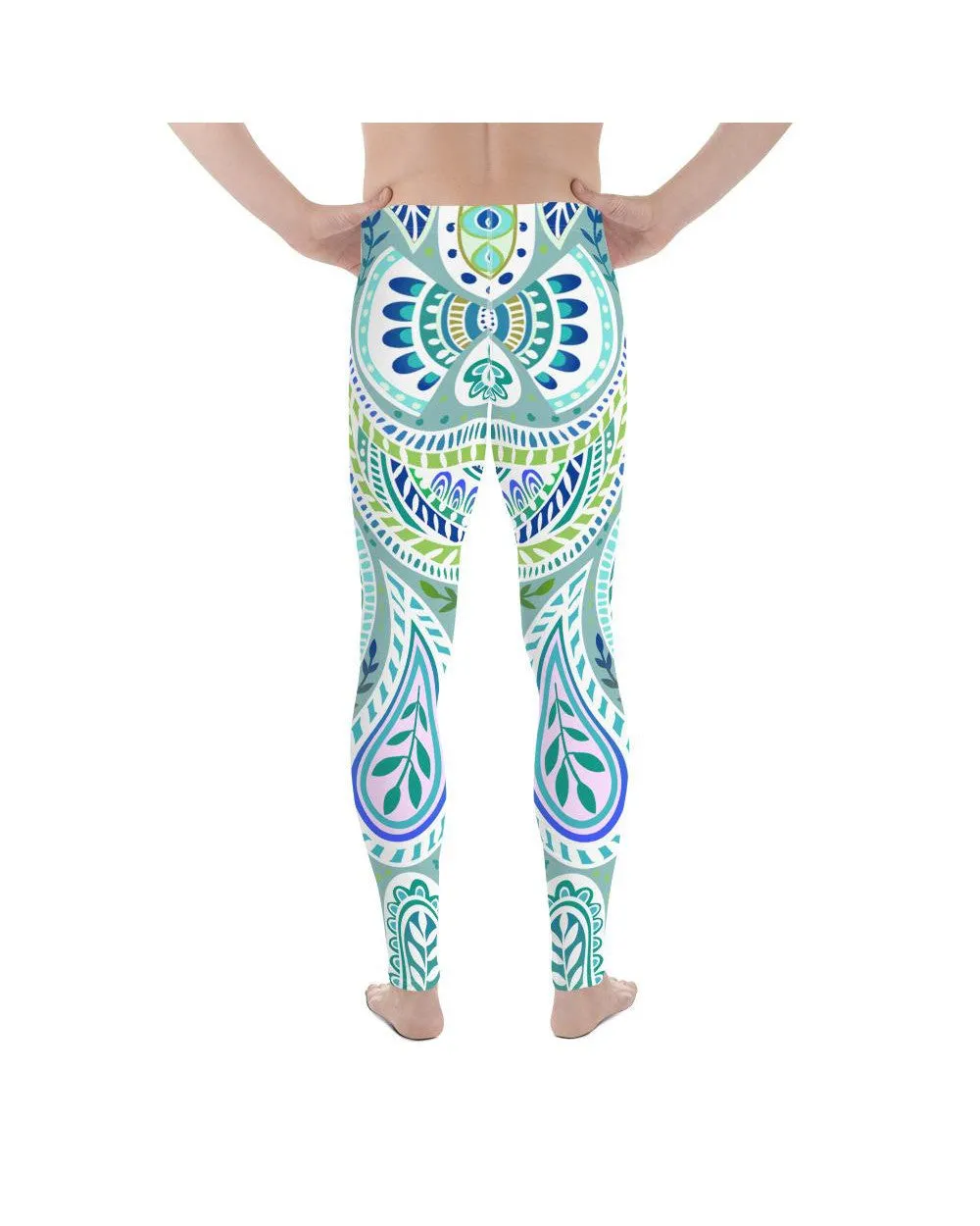 Blue and Green Paisley Meggings