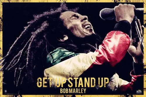 Bob Marley "Get Up Stand Up" Reggae Music Superstar Poster - GB Eye