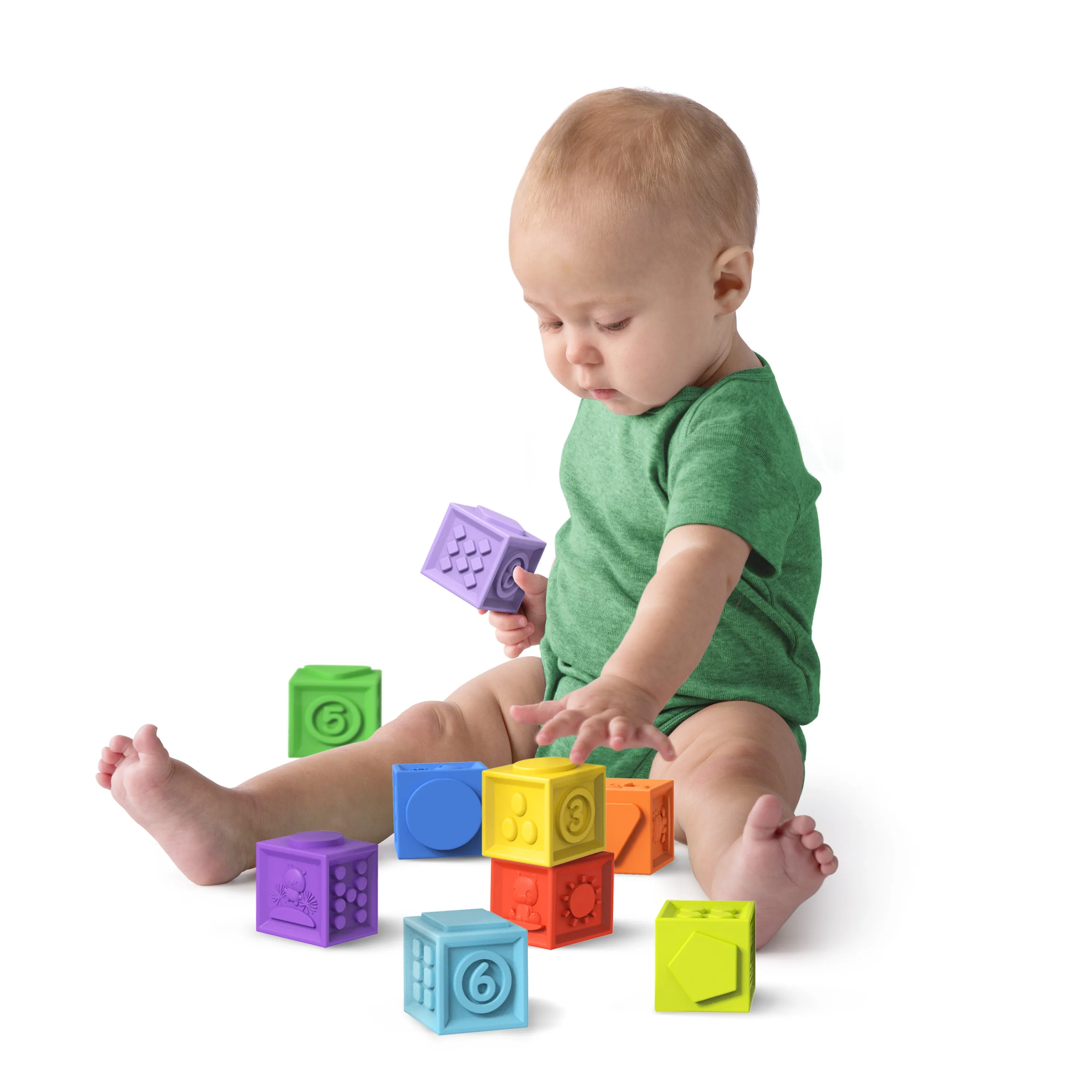 Bright Starts KaleidoCubes 9 Stack & Squeeze Blocks