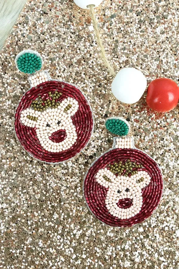 Christmas festive earrings