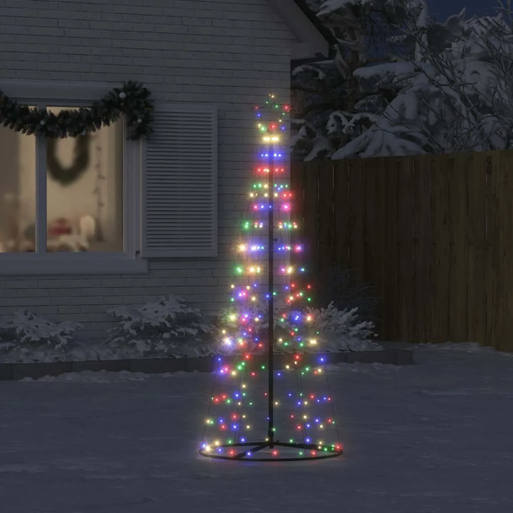 Christmas Tree Light Cone 200 LEDs Colorful 182 cm