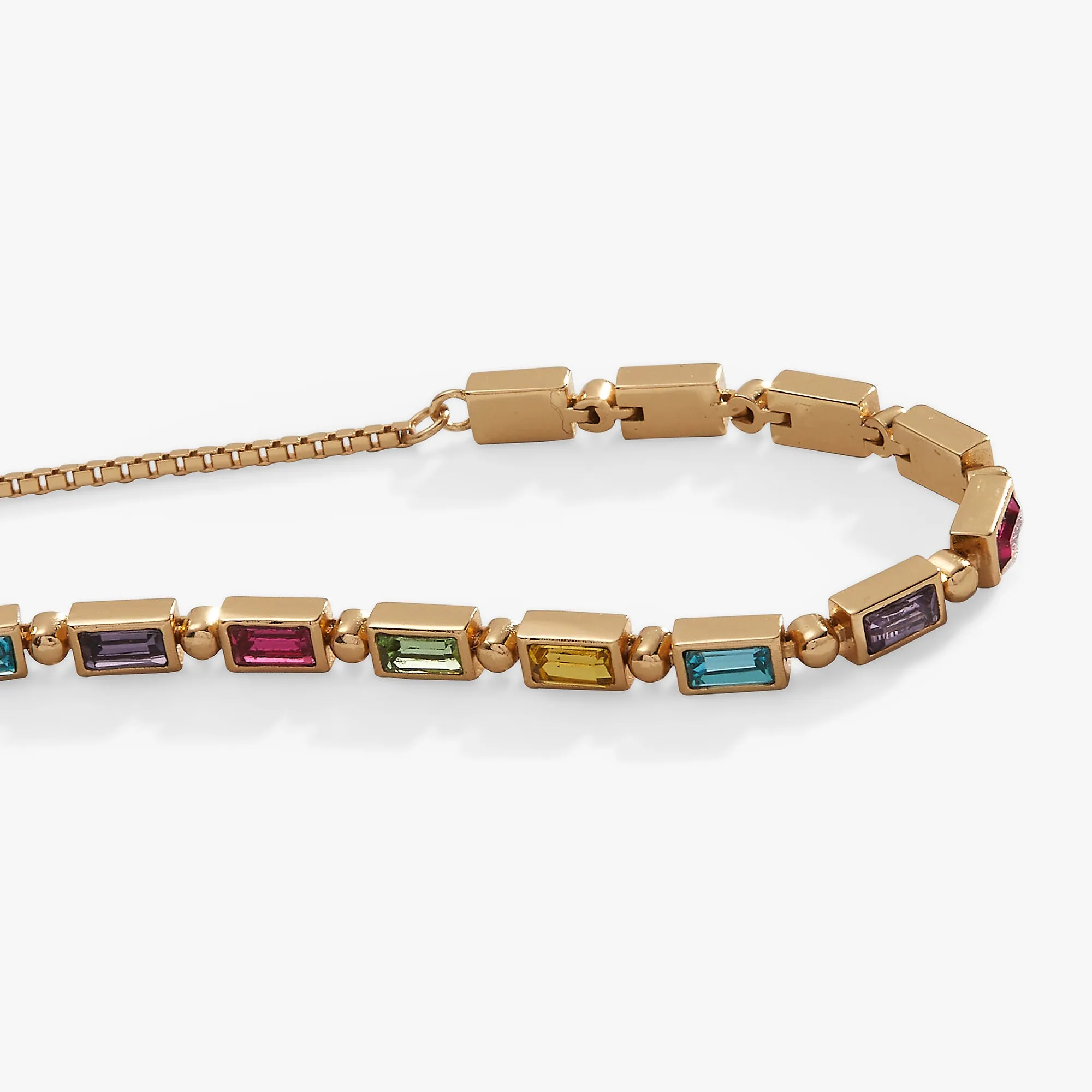 Colorful Crystal Bolo Bracelet