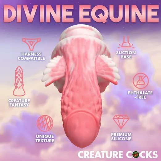 Creature Cocks Pegasus Pecker Winged Silicone Fantasy Dildo