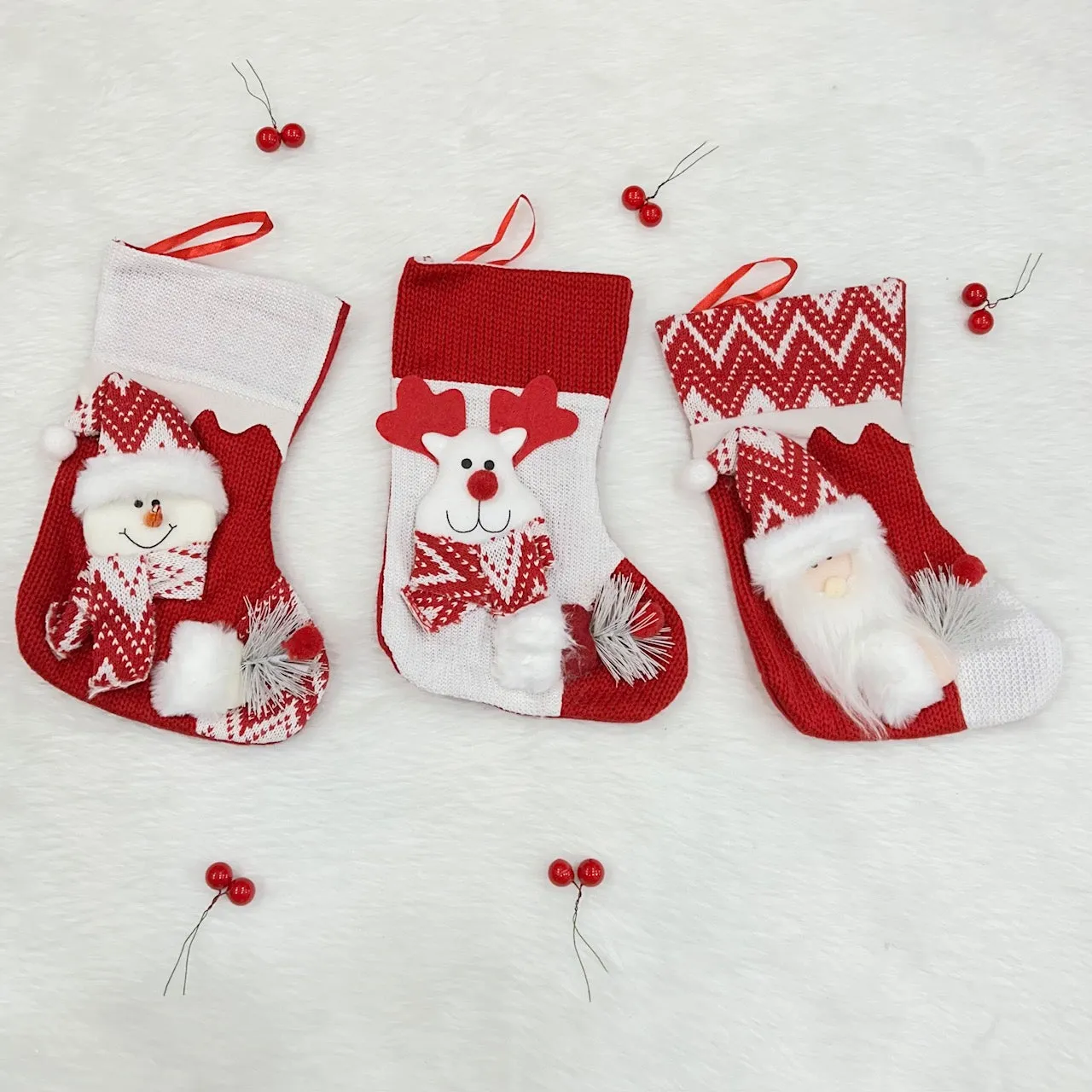 Crochet Comfort Mini Stocking - Snowman