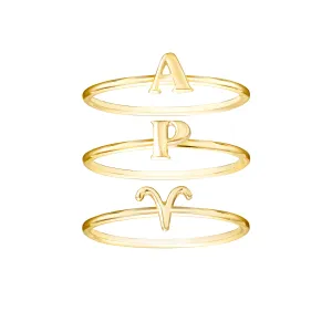 Custom Set of 3 Stacking Rings