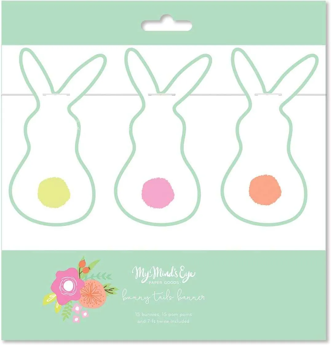 Easter Bunny Tails Banner