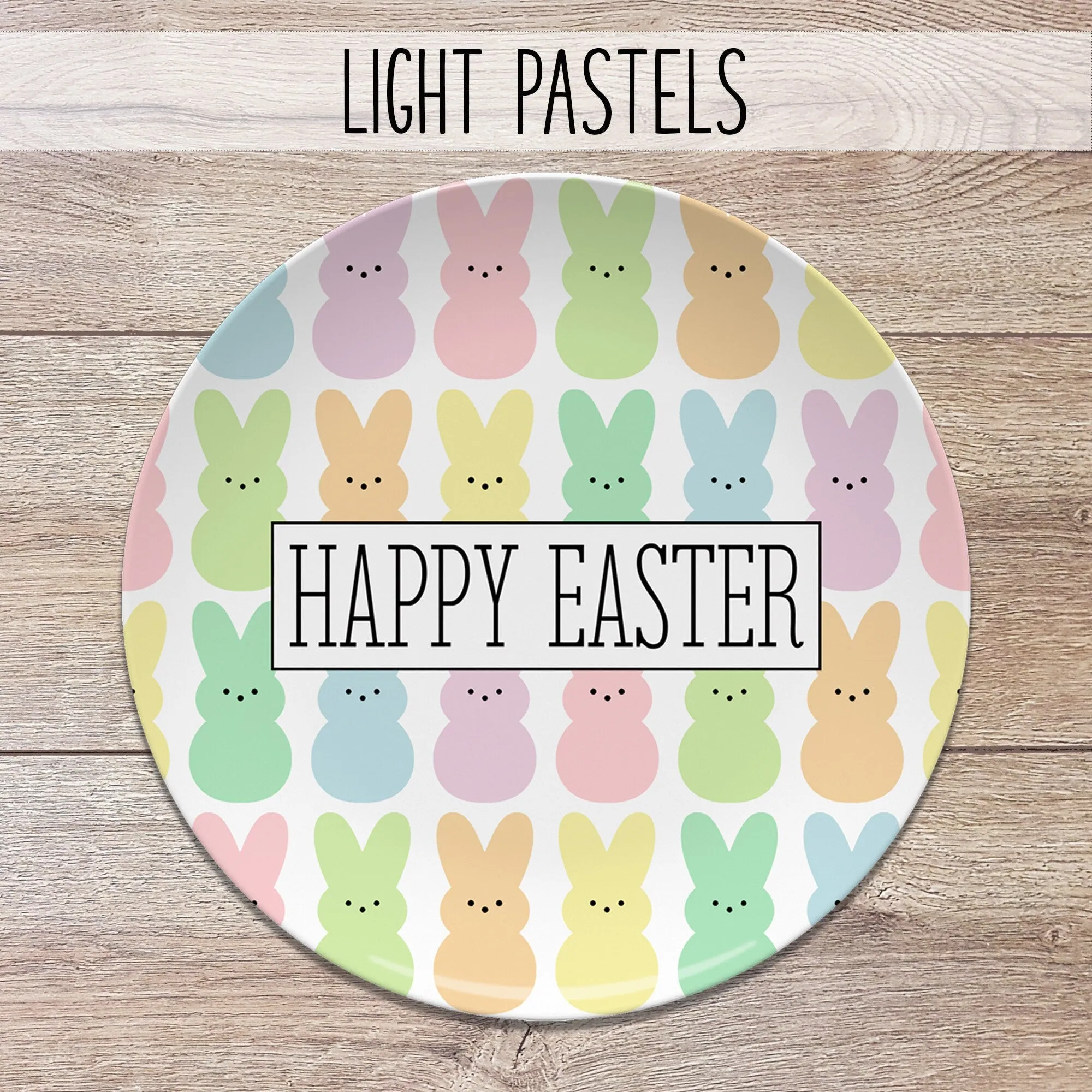 Easter Plates, Bunny Personalized Plates