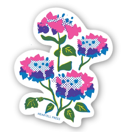 Eco Friendly Cherished Petals Die Cut Sticker