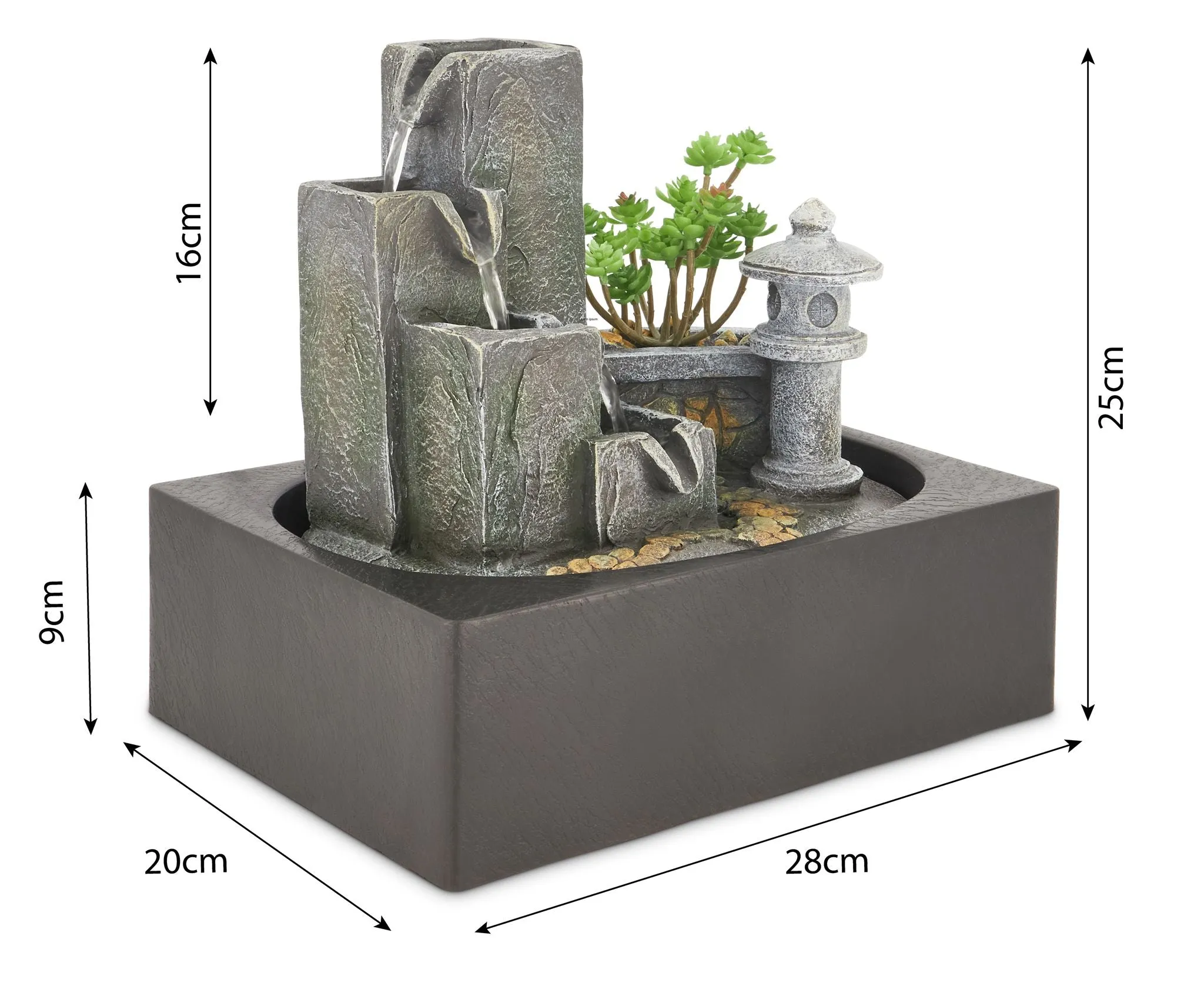 Garden Theme Indoor Tabletop Water Feature