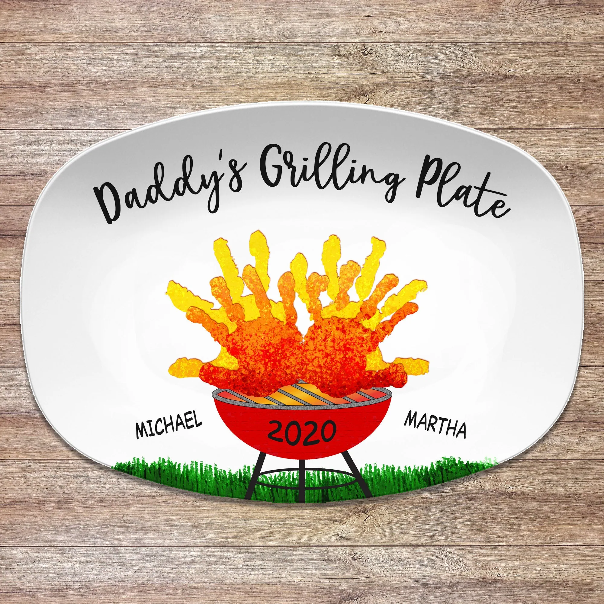 Handprint Custom BBQ Grilling Plate