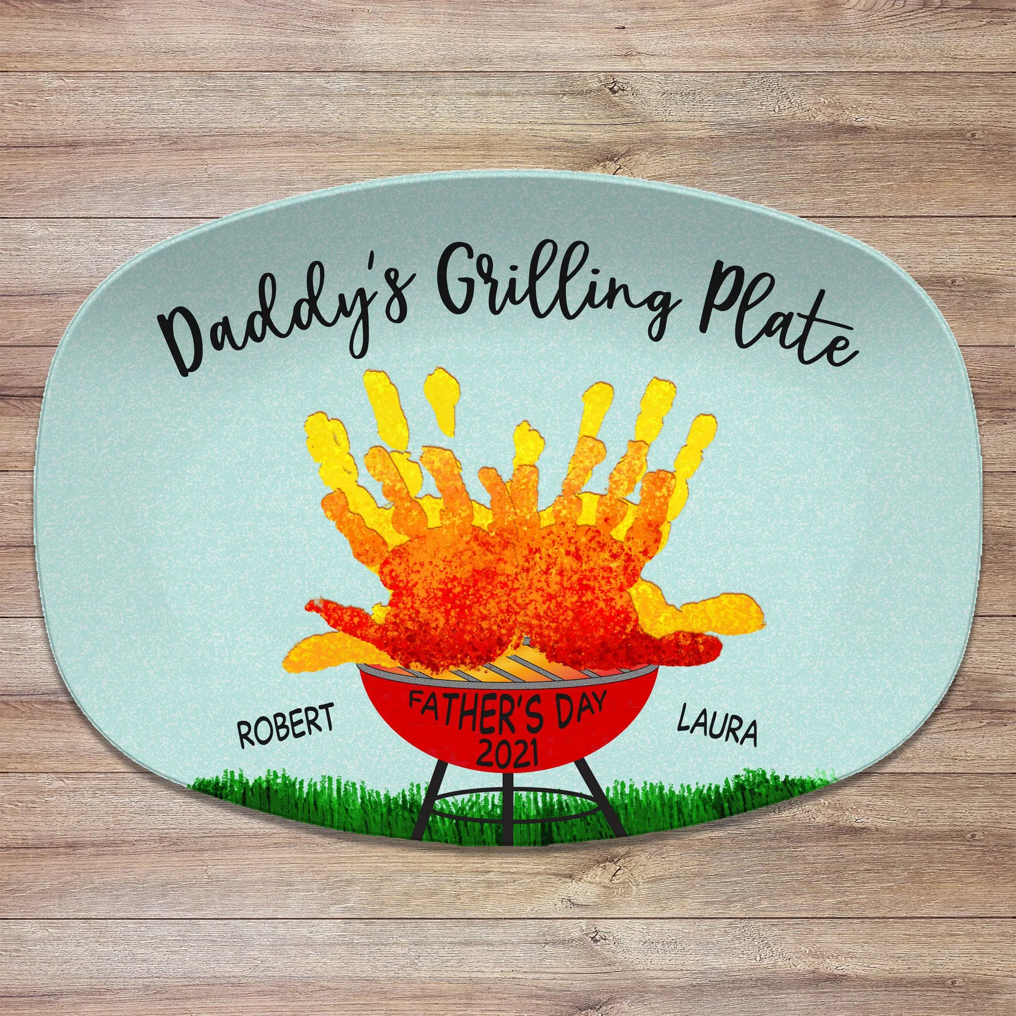 Handprint Custom BBQ Grilling Plate