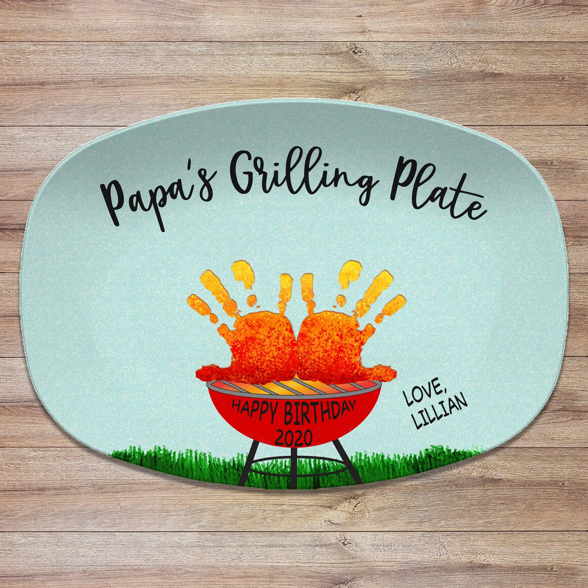 Handprint Custom BBQ Grilling Plate