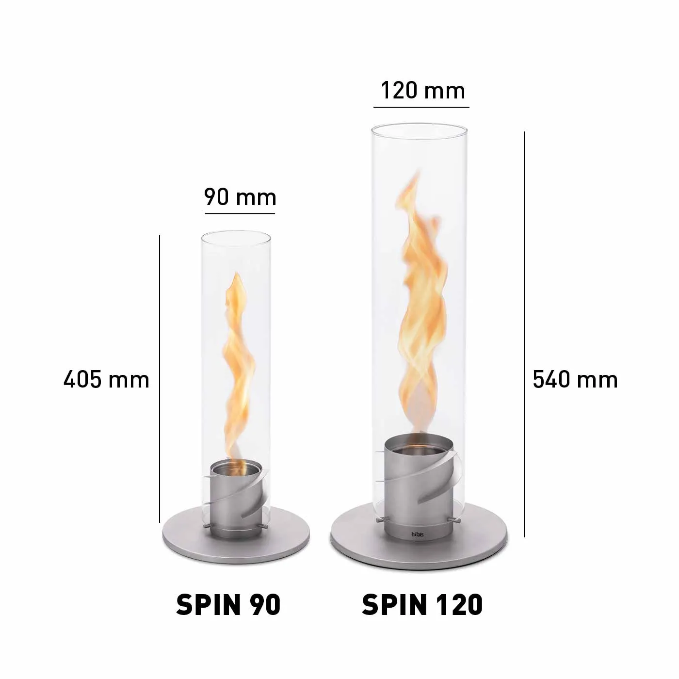 Höfats SPIN 120 Table-Top Fire in Grey