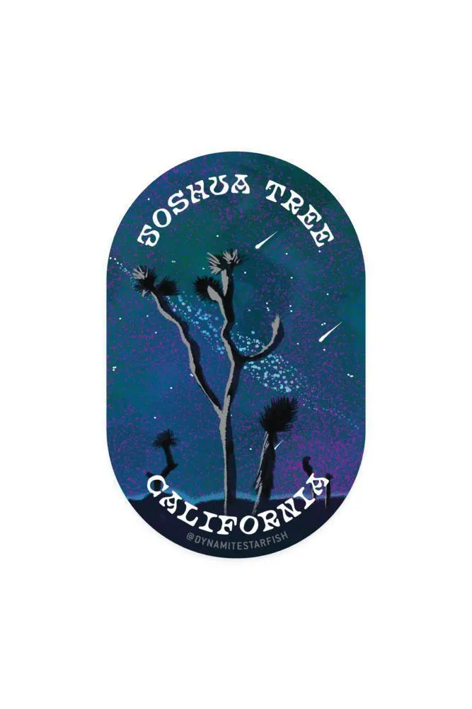 Joshua Tree Night Sky — 2"x3" Sticker