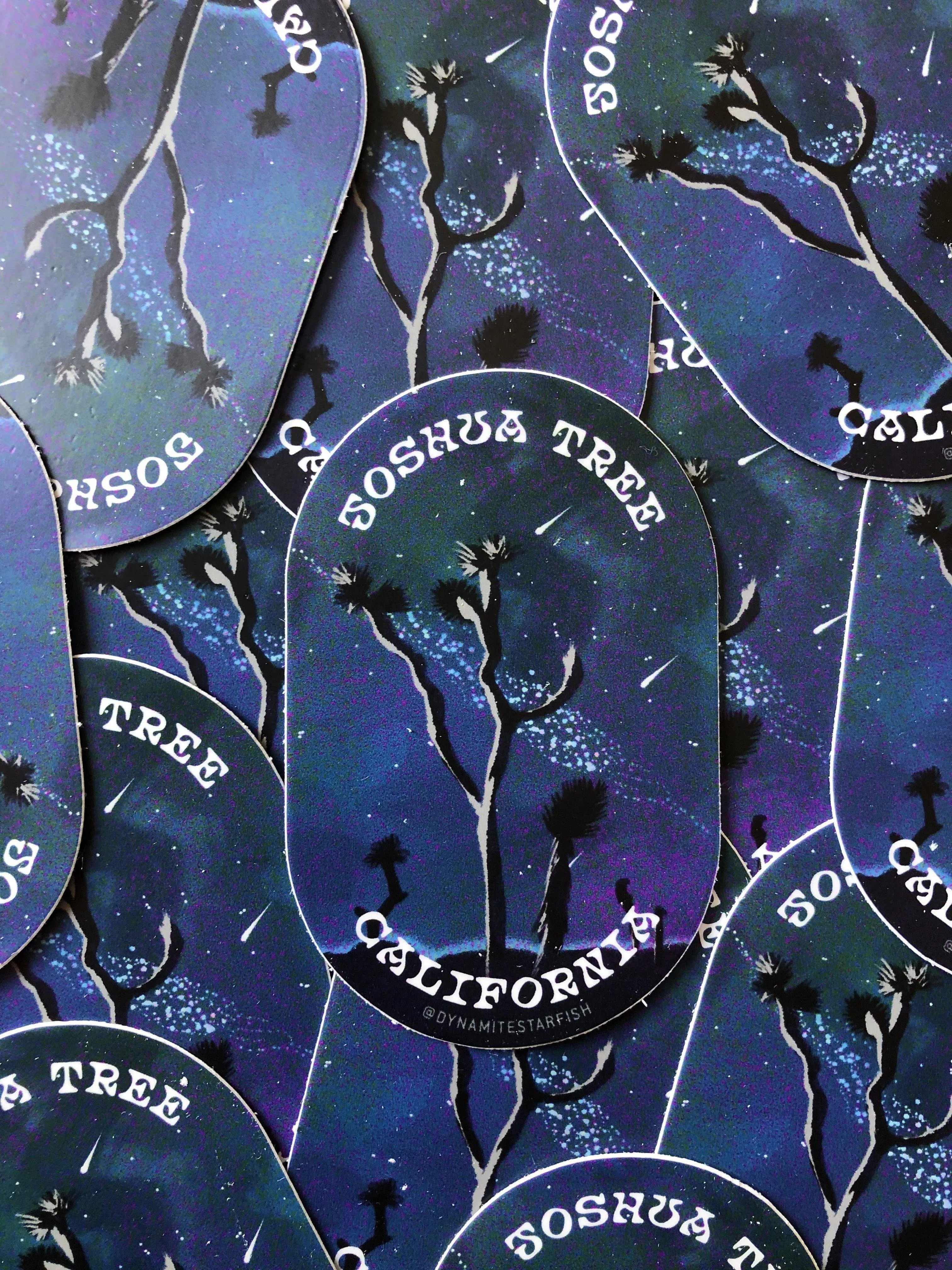 Joshua Tree Night Sky — 2"x3" Sticker