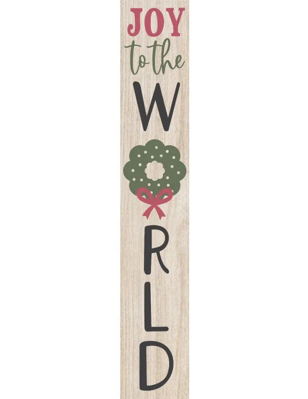 Joy To The World Christmas Porch Sign