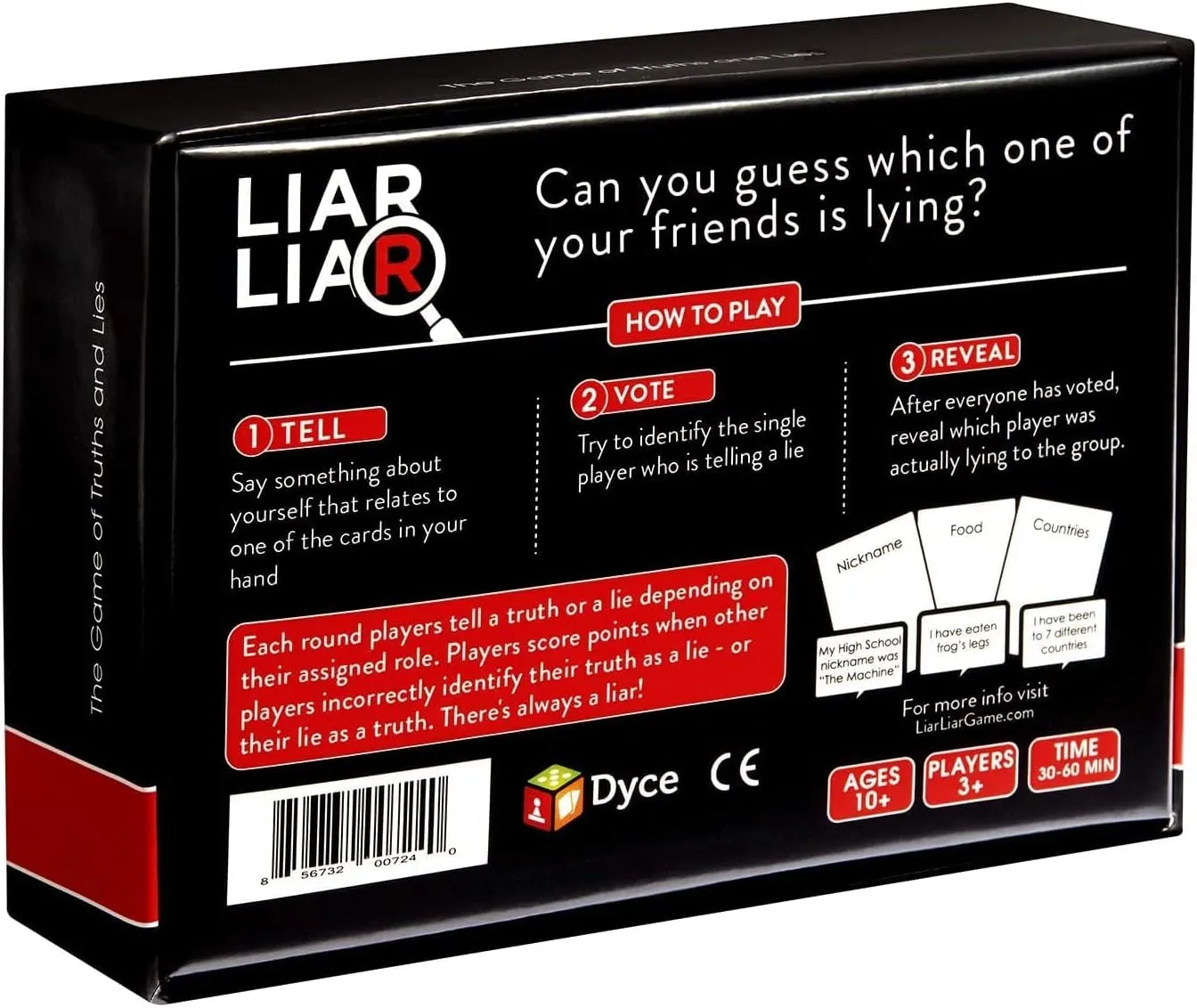 LIAR LIAR - The Game of Truths and Lies - Family Friendly Card Game for All Ages