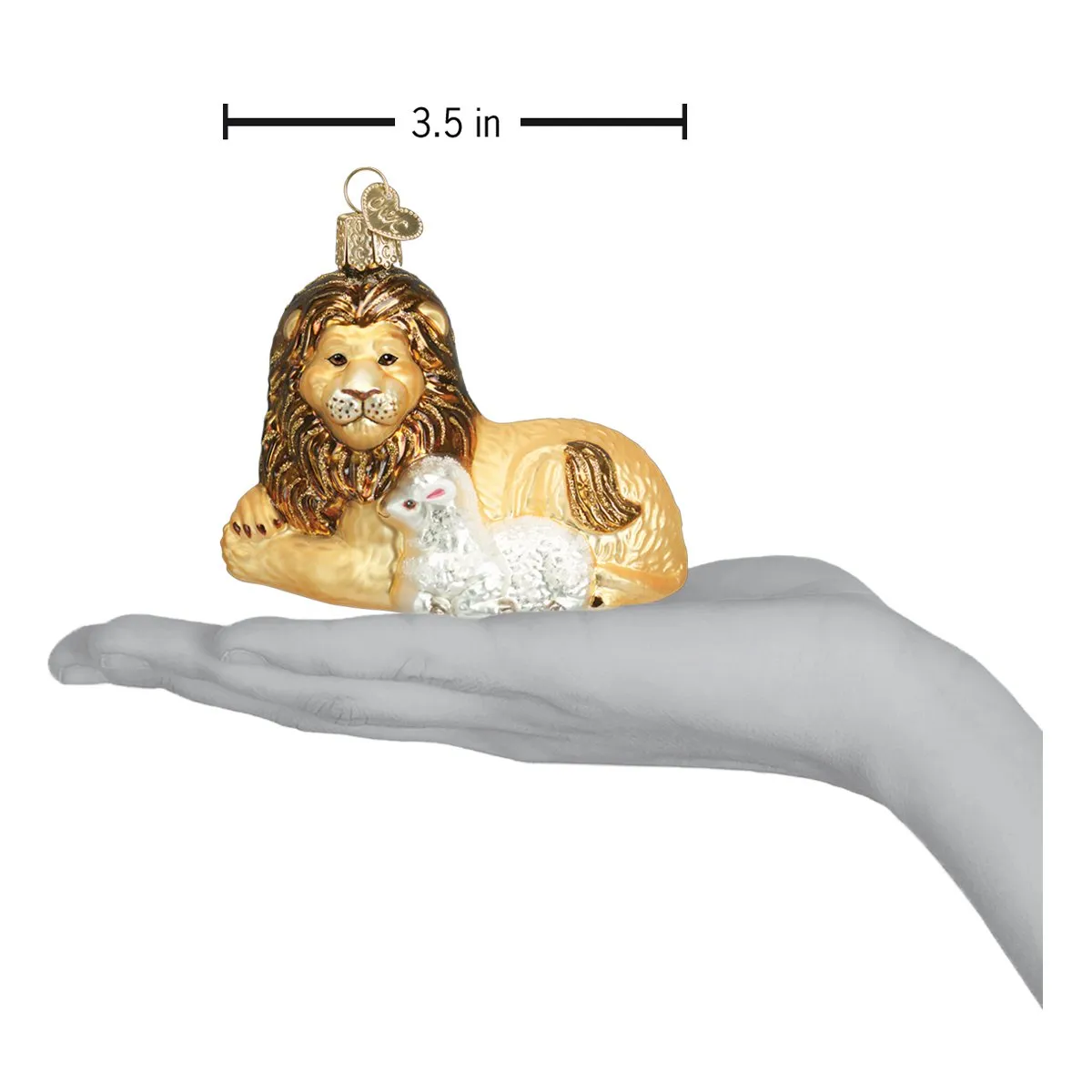 Lion And Lamb Ornament