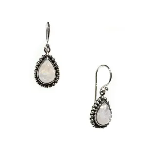 Moonstone Tear Drop Earrings