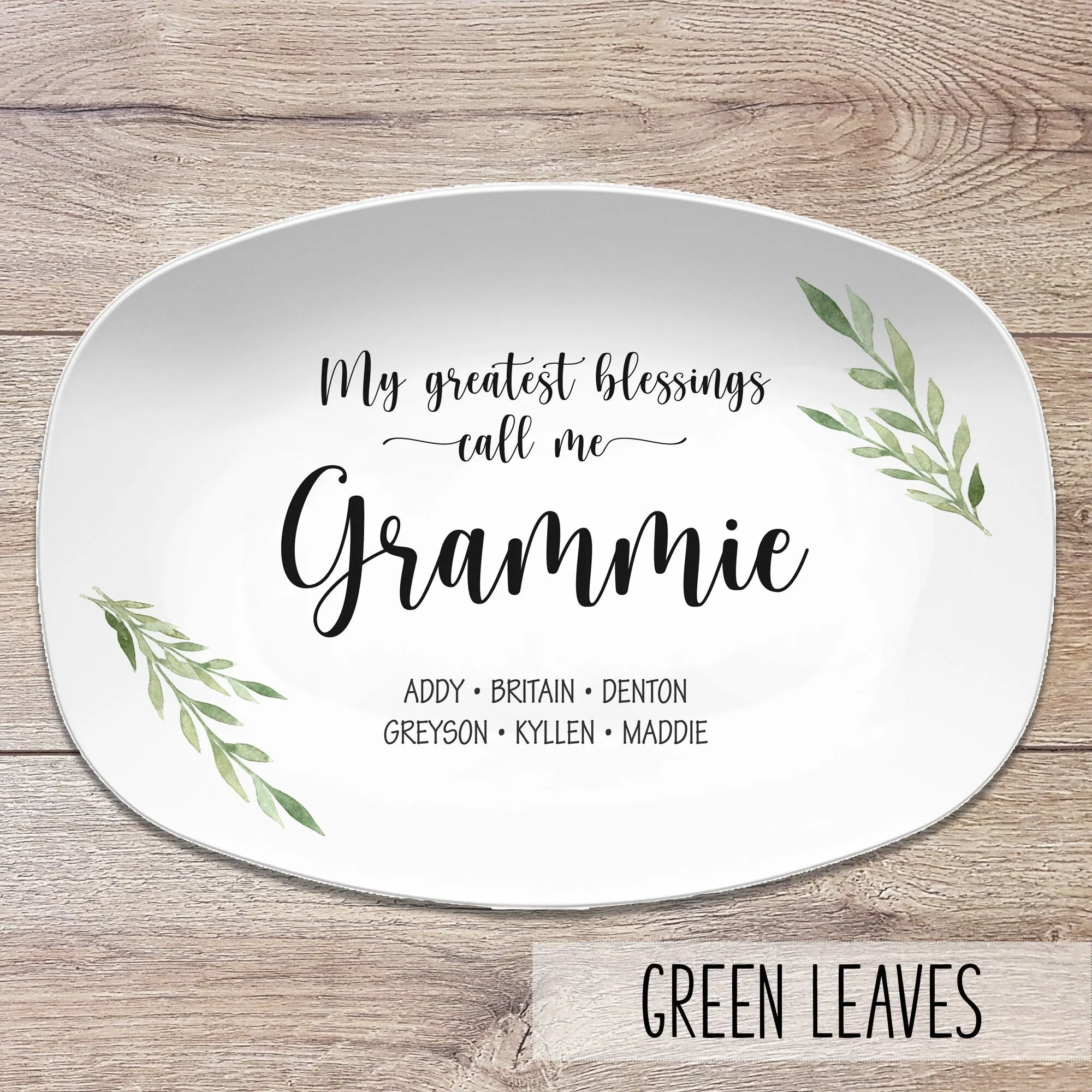 My Favorite People / My Greatest Blessings Personalized Platter ~ Mother's Day