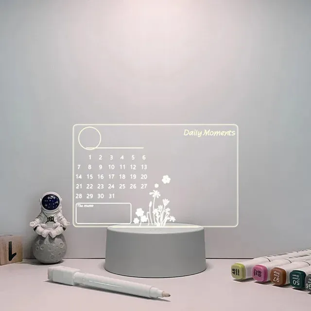 Night Light Changing Memo Board Creative Led Lamp