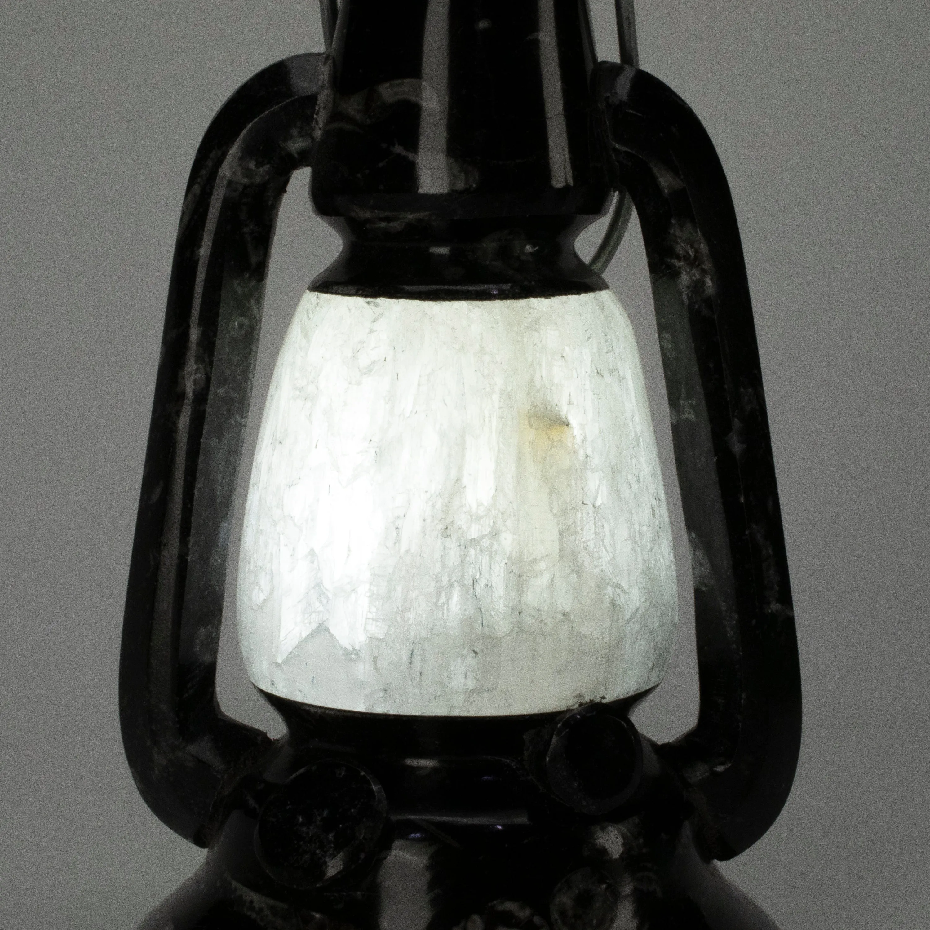 Orthoceras Lantern with Selenite from Morocco