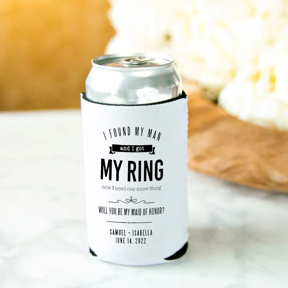 Personalized Bridesmaid Koozies