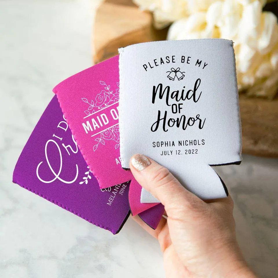 Personalized Bridesmaid Koozies