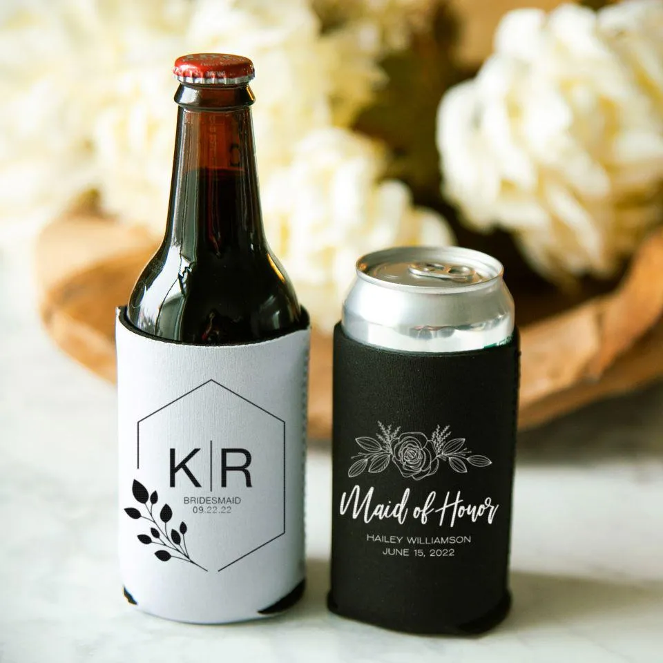 Personalized Bridesmaid Koozies