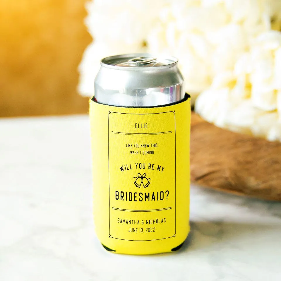 Personalized Bridesmaid Koozies