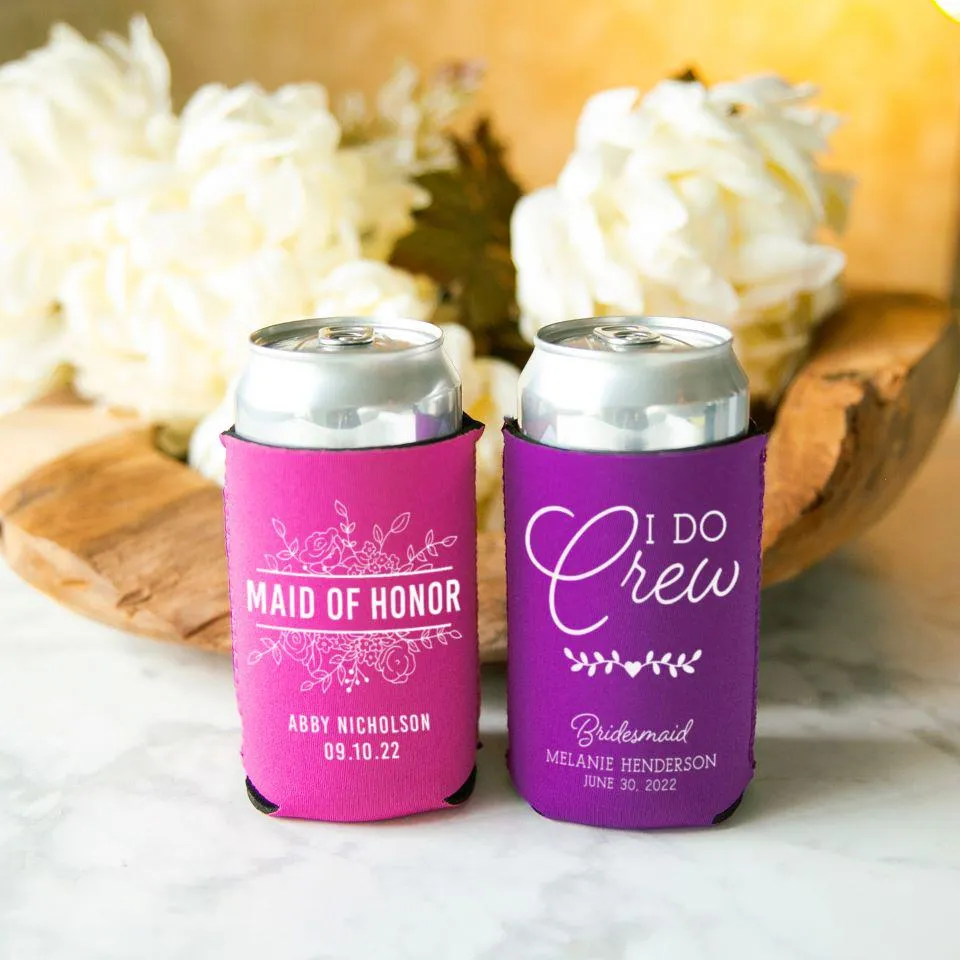 Personalized Bridesmaid Koozies