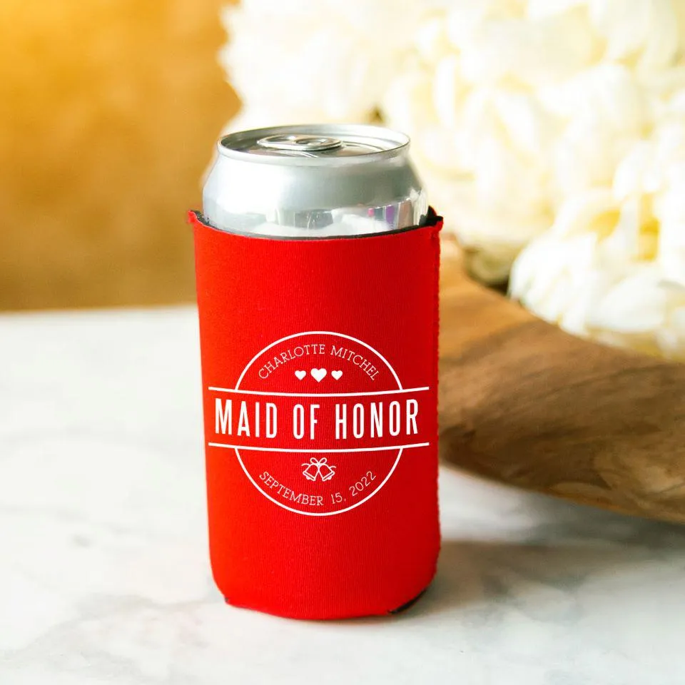 Personalized Bridesmaid Koozies