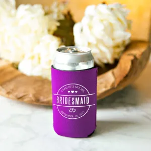 Personalized Bridesmaid Koozies