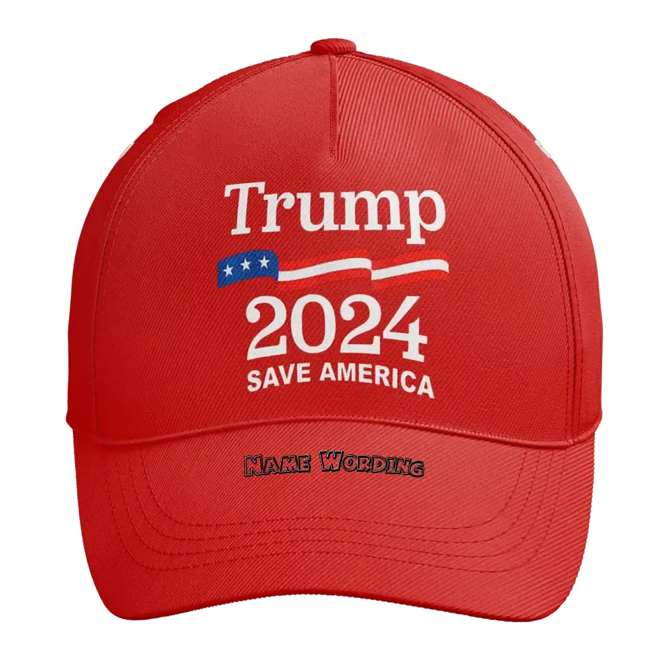 Personalized Trump Cap, Custom MAGA Baseball Cap, Support for Trump Hat