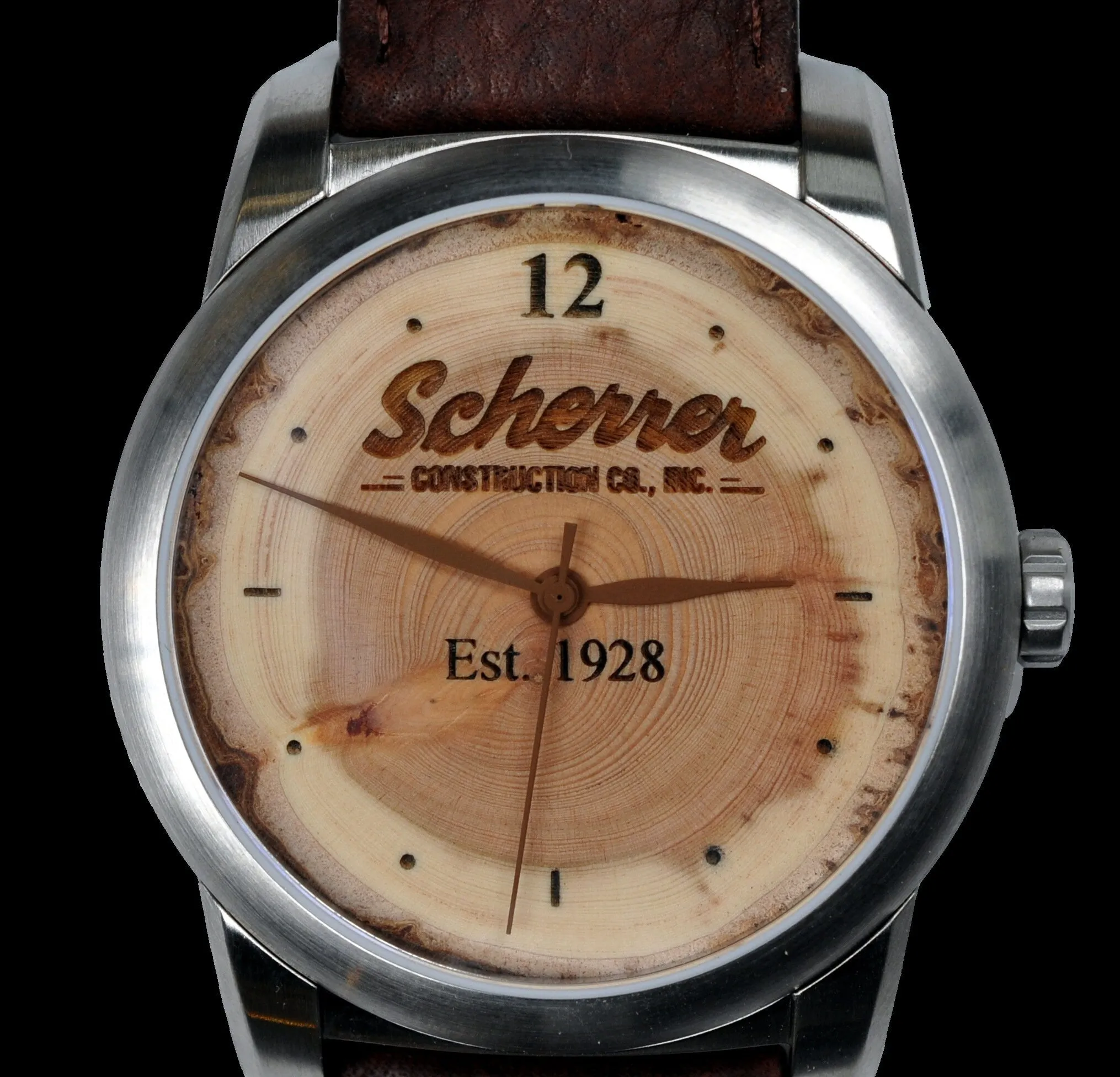 Personalized Watch with Custom Engraved Front Face