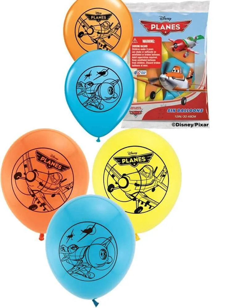 Pioneer - 12" Disney Planes Latex Balloons - Multicolors (6ct)