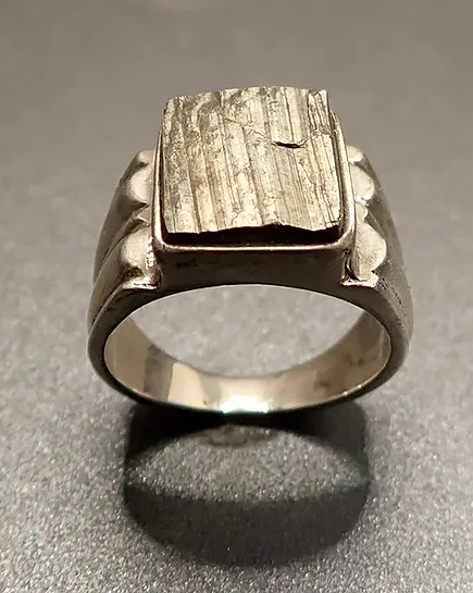 PYRITE STONE RING - UNIQUE ITEM