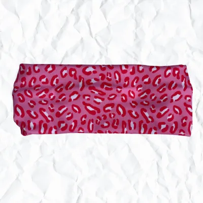 Red & Pink Leopard - Modern Jersey