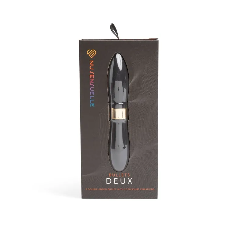 Sensuelle Double Ended Deux Bullet - Black