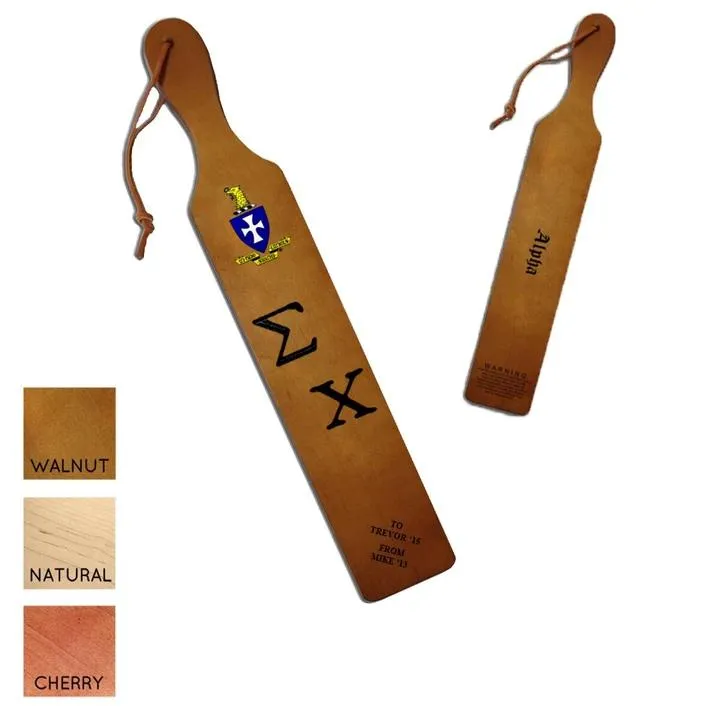 Sigma Chi Personalized Traditional Paddle